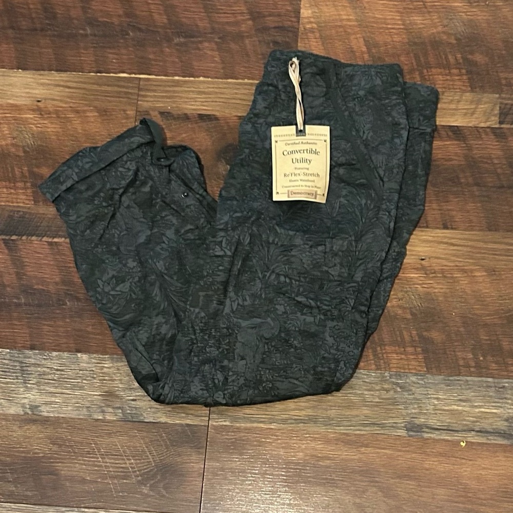 Dark Green Convertible Utility Pants